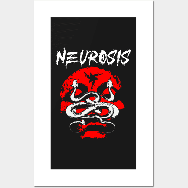 Neurosis Transformed by Silver in Blood Wall Art by Hoahip